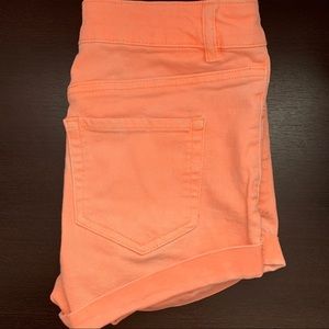 Refuge Bright Coral Jean Shorts